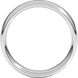 10K White Gold 5 mm Comfort-Fit European-Style Band Size 9.5