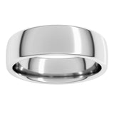 14K White Gold 6 mm Comfort-Fit European-Style Band Size 9.5