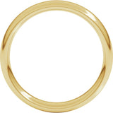 14K Yellow Gold 4 mm Comfort-Fit European-Style Band Size 9