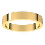 14K Yellow Gold 3.5 mm Flat Band Size 5
