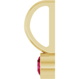 14K Yellow Gold Natural Ruby Charm/Pendant
