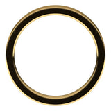 14K Yellow Gold 3.5 mm Comfort-Fit Flat Band Size 4.5