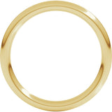10K Yellow Gold 2 mm Comfort-Fit Full Round Band Size 8