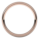 14K Rose Gold 4.5 mm Comfort-Fit European-Style Band Size 10