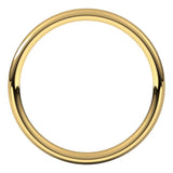 14K Yellow Gold 2.5 mm Comfort-Fit European-Style Band Size 5.5