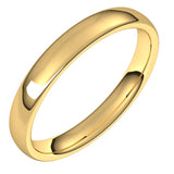 14K Yellow Gold 3.5 mm Comfort-Fit European-Style Band Size 5.5