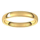 14K Yellow Gold 3.5 mm Comfort-Fit European-Style Band Size 6