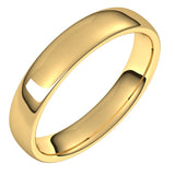 14K Yellow Gold 4.5 mm Comfort-Fit European-Style Band Size 8