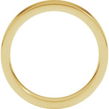 18K Yellow Gold 4 mm Comfort-Fit Flat Band Size 6