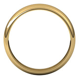 14K Yellow Gold 4.5 mm Half Round Band Size 9.5