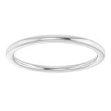 14K White Gold 1.5 mm Comfort-Fit European-Style Band Size 6