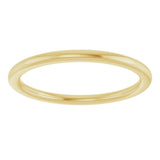 14K Yellow Gold 1.5 mm Comfort-Fit European-Style Band Size 8.5