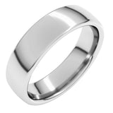 14K White Gold 5.5 mm Comfort-Fit European-Style Band Size 10.5