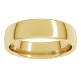 14K Yellow Gold 5.5 mm Comfort-Fit European-Style Band Size 10