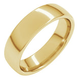 10K Yellow Gold 5.5 mm Comfort-Fit European-Style Band Size 8.5