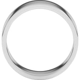 14K White Gold 8 mm Flat Band Size 7