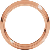 14K Rose Gold 5.5 mm Comfort-Fit Half Round Band Size 9