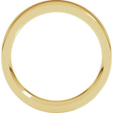 14K Yellow Gold 5.5 mm Comfort-Fit Flat Band Size 10
