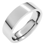 Sterling Silver 5.5 mm Comfort-Fit Flat Band Size 10
