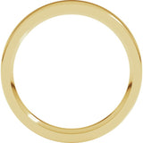 18K Yellow Gold 3.5 mm Comfort-Fit Flat Band Size 5.5