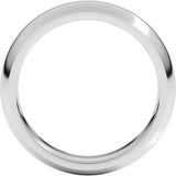 Platinum 5 mm Comfort-Fit Half Round Band Size 9.5