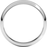 Palladium 5 mm Half Round Band Size 12.5