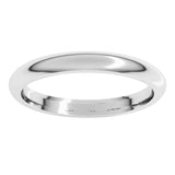 Platinum 2.5 mm Comfort-Fit Half Round Band Size 5