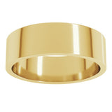 14K Yellow Gold 6 mm Flat Band Size 11.5