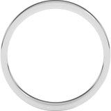 Sterling Silver 3 mm Flat Band Size 7.5