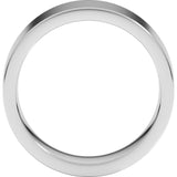 Sterling Silver 7 mm Comfort-Fit Flat Band Size 11