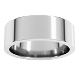Sterling Silver 7 mm Comfort-Fit Flat Band Size 7