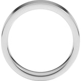 Sterling Silver 6 mm Comfort-Fit Flat Band Size 8