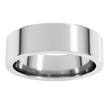 Sterling Silver 6 mm Comfort-Fit Flat Band Size 8
