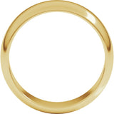 14K Yellow Gold 7 mm Half Round Band Size 5.5
