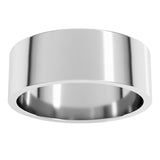 14K White Gold 7 mm Flat Band Size 6