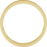 14K Yellow Gold 3 mm Flat Band Size 3