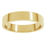 14K Yellow Gold 4 mm Flat Band Size 3