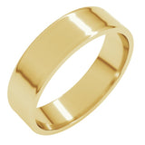 14K Yellow Gold 5 mm Ultra-Lightweight Flat Band Size 11.5