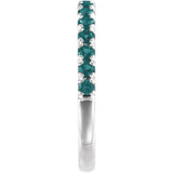 Sterling Silver Lab-Grown Alexandrite Stackable Ring