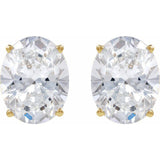14K Yellow Gold 3/4 CTW Lab-Grown Diamond Earrings