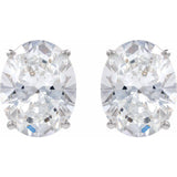 14K White Gold 3 5/8 CTW Lab-Grown Diamond Earrings