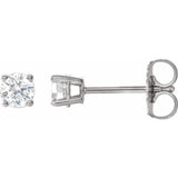 Sterling Silver 1/4 CTW Lab-Grown White Diamond Earrings