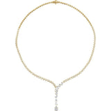 14K Yellow Gold 5 1/2 CTW Lab-Grown Diamond 16 1/2" Necklace