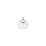 White Enamel Initial Charm