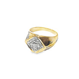 Gentleman's 14KT Yellow Gold 0.33 Diamond Ring