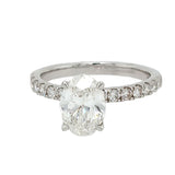 14KT White Gold Lab Grown Diamond Engagement Ring