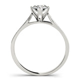 14kt gold Single Row Engagement Ring Channel Set