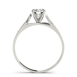 14kt gold Single Row Engagement Ring Channel Set