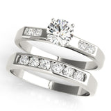 14kt gold Single Row Engagement Ring Channel Set