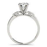 14kt gold Single Row Engagement Ring Channel Set